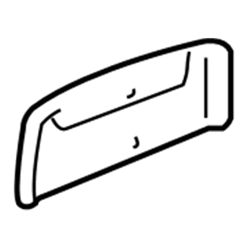 Chevy 15801771 Center Seat Belt Rear Cover