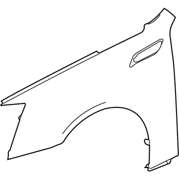 GM 20851340 Fender, Front Driver Side