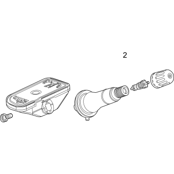 Cadillac TPMS Sensor - 13542523