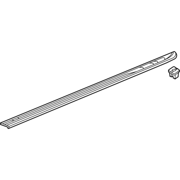 GM 84167956 Upper Molding, Black, Driver Side