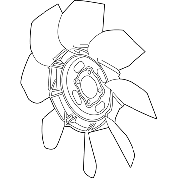 GMC Radiator fan - 15127056