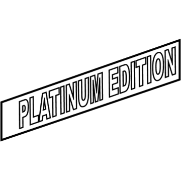 GM 15876367 Nameplate, Rear