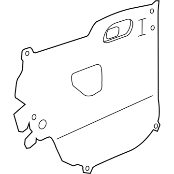 GM 42520903 Water Deflector, Inner Driver Side