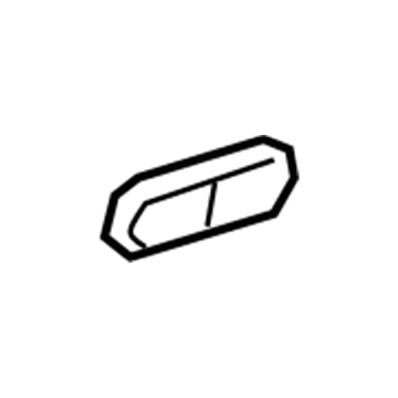GM 23439179 Rear Sill Plate Cover, Jet Black, Passenger Side