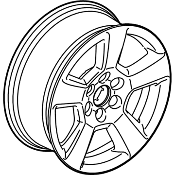 GM 20937764 Wheel, Alloy, Rear