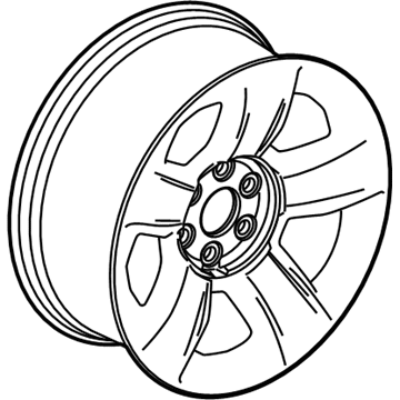 GM 20937762 Wheel, Alloy, Rear