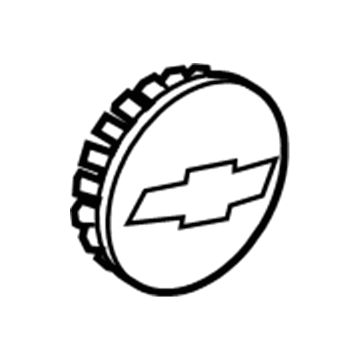GM 20941994 Center Cap, Gold; Silver