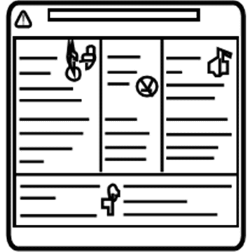 Chevy 25180968 Emission Label