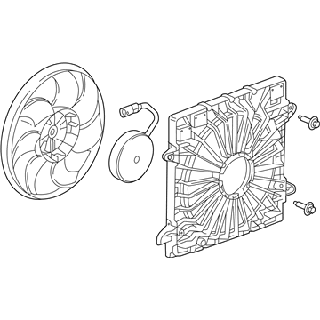 Cadillac A/C Condenser Fan - 85159686