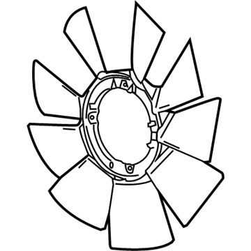 GMC Radiator fan - 84945674