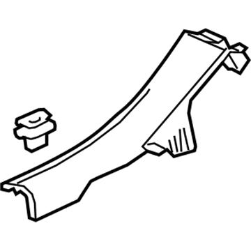 GM 39137926 Rear Sill Plate, Driver Side