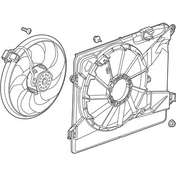 Buick A/C Condenser Fan - 95026336