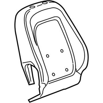 GM 22789383 Seat Back Pad, Front
