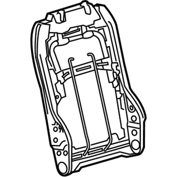 GM 22772041 Seat Back Frame, Front