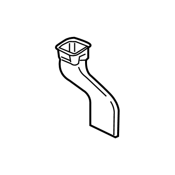 GM 22999460 Floor Duct, Passenger Side