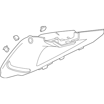 GM 23432691 Upper Quarter Trim, Rear Passenger Side