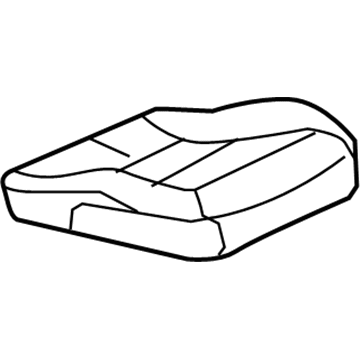 GM 19122583 Seat Cover, Red, Passenger Side