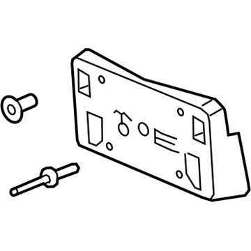 GM 84282822 License Bracket, Front