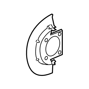 Chevy Silverado 2500 HD Brake Backing Plate - 84080138
