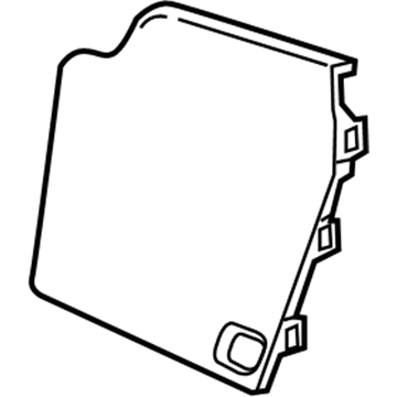 GM 84244807 Side Panel, Black, Passenger Side
