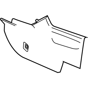 GM 84282804 Side Panel, Gray, Driver Side