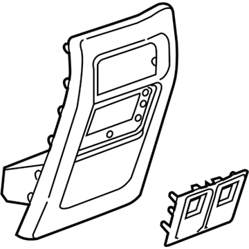 GM 84244889 Rear Panel Assembly, Black