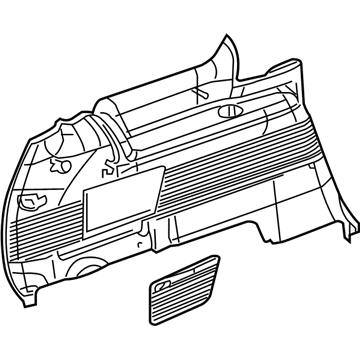 Chevy 15221389 Lower Quarter Trim