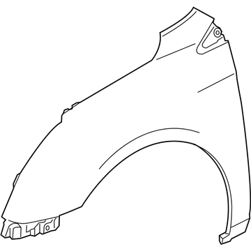 GM 23149537 Fender, Front Driver Side