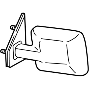 1986 GMC Safari Side View Mirrors - 15532457