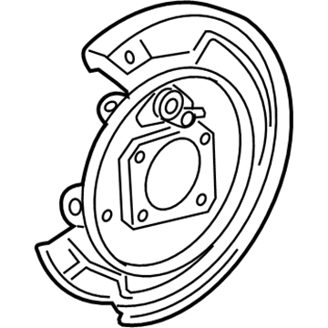 GM 19204630 Backing Plate, Passenger Side