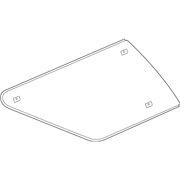 Cadillac 25771874 Quarter Glass