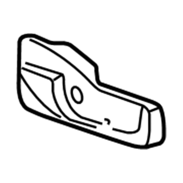GM 88897342 Outer Finish Panel, Gray, Rear Driver Side
