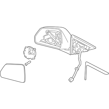 Cadillac 25828072 Mirror Assembly