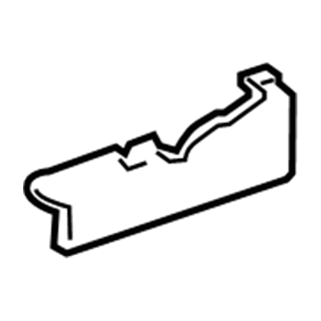 GM 20777789 Track Cover, Black, Front