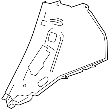 Chevy 95179633 Lower Quarter Trim