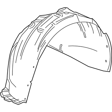 GM 84033746 Fender Liner, Front Inner Passenger Side
