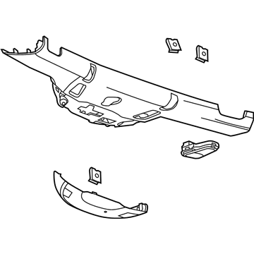 GM 23371130 Header Trim, Gray