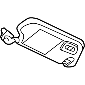 GM 84445344 Sunvisor, Gray, Driver Side
