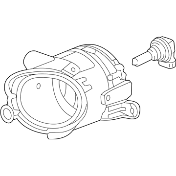 GM 22865975 Fog Lamp Assembly, Front Passenger Side