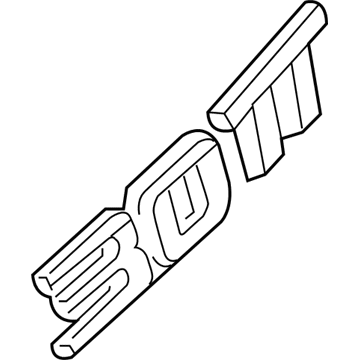 GM 84139940 Nameplate, Rear