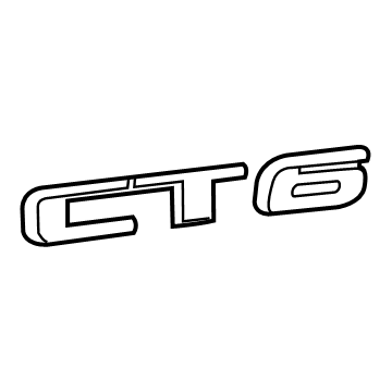 GM 23336513 Nameplate, Rear