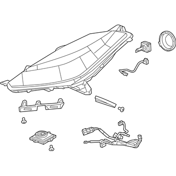 GM 84750166 Headlamp Assembly, Front Passenger Side