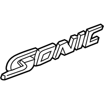 GM 42441805 Nameplate, Rear