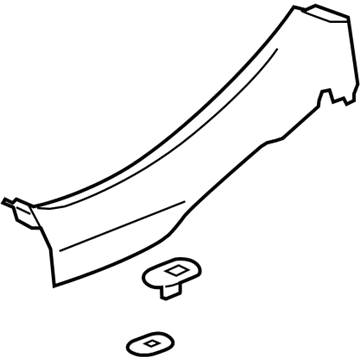 Chevy Malibu Limited Door Moldings - 23247244