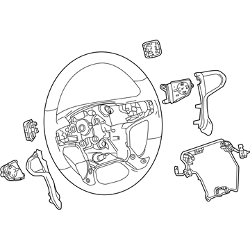 Chevy Silverado 1500 Steering Wheel - 84483746