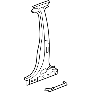 GM 23215975 Center Pillar Reinforcement, Driver Side