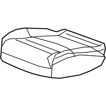 GM 84865639 Cushion Cover, Black, Rear