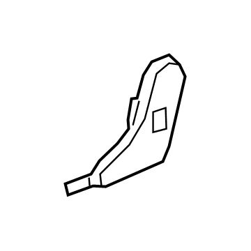 GM 84465078 Hinge Cover, Black, Driver Side