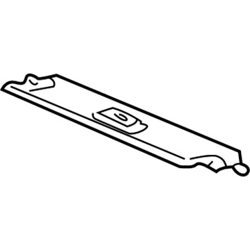 GM 93804304 Rear Glass Molding, Gray