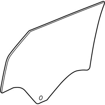 GM 42441141 Door Glass, Rear Passenger Side